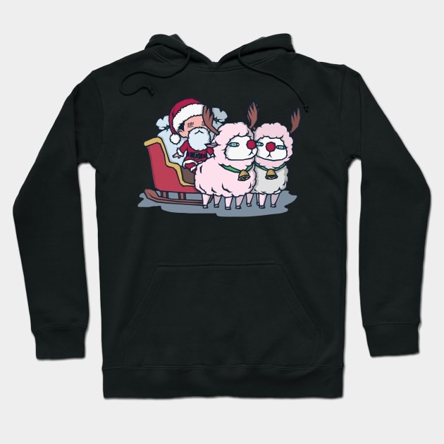 Cute Santa Charmy with Sheep Cooks (Christmas) Hoodie by Cartoonime Stoner